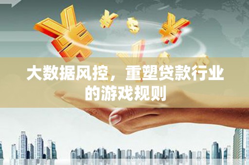 夷陵大数据风控，重塑贷款行业的游戏规则
