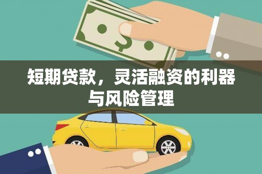 夷陵短期贷款，灵活融资的利器与风险管理