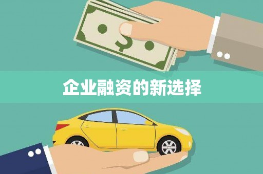 夷陵企业融资的新选择