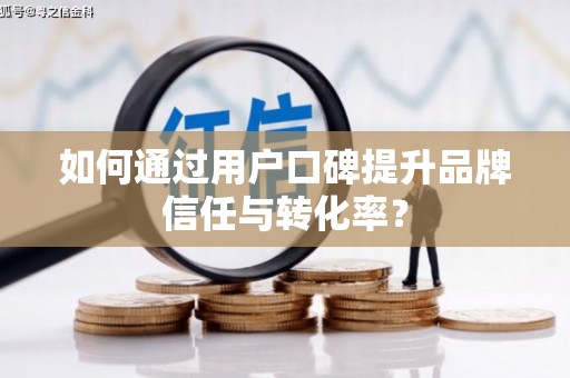 夷陵如何通过用户口碑提升品牌信任与转化率？